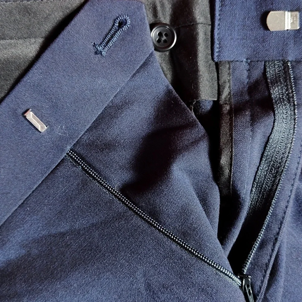 30x30 Blue Slim Fit Stretch Dress Pants Like New